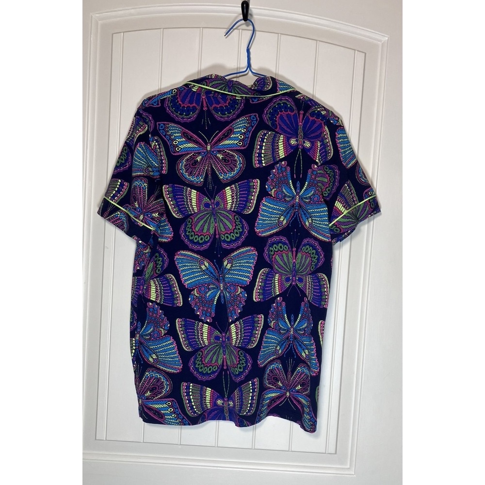 BedHead PJs x Trina Turk Butterfly Pajama Set in Womens XS Stretch Jersey Cotton - Picture 14 of 16